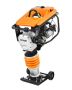 Jumping gasoline-powered vibratory plate, 6.5 HP, 26 inch depth