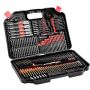 Drill and screwdriver bit set, 246 pieces, for wood, metal, cement