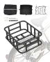 Rear bike bag with cargo net, medium, waterproof