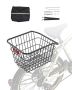 Rear bicycle bag, metal, with reflection and waterproof cover