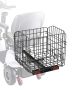Foldable metal rear basket for scooter, 1 inch receiver, sturdy and spacious