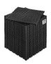Interlocking drainage mat, 12x12 inches, black PP, 24 pcs.
