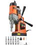 Portable electric magnetic drill, 1450W, 1.6 inch, with 11 bits
