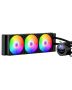 AIO CPU water cooler, 3x120 mm PWM fans, black, 2.1" LCD, ARGB, intel 115X/1366/2011/1700/1200, AMD AM4/AM5