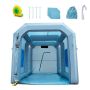 Inflatable car paint booth with filter, 396x305x274 cm, 950 W blower