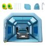 Inflatable car paint booth, 8.5x4.8x3.3 m, with filter and blowers