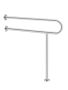 Toilet safety rail for the disabled, 31.5 inch, 304 stainless steel, U-shaped