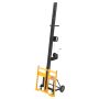Drywall lift with wheels, yellow, up to 68 kg, 1219x4878 mm