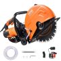 14 inch electric concrete saw for wet and dry cutting with water pump