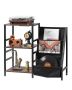 Turntable stand with USB charging station and vinyl storage