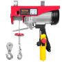 Electric steel wire hoist, 598.7 kg, 1219 cm lifting height, 1150 W, 220 V, with remote control
