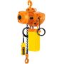 Electric chain hoist 2200 lbs, 13 ft height, 230 V, remote control