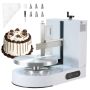 Cake decorating machine with rotating tray, white, 6-14 inches