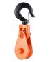 2 ton grab block with swivel hook, 3 inch pulley, 3/8 inch wire rope