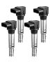 Ignition coil set (4 pcs.) for Audi and Volkswagen cars