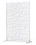 Metal privacy screen, 3 panels, 47x76", white, freestanding