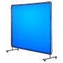 Welded mesh with frame, 1.74x2.34 m, blue, fireproof, with wheels, UV protection