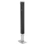 RV fifth wheel chassis leg 825 mm, black, with pin and base