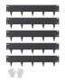 Steel Flexible Black Landscape Edging, 39x5 inches, 5-pack