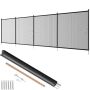 Pool fence 1.2x3.7 m, PVC mesh, child-safe, removable