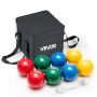 Bocce spēles komplekts, 107 mm, 8 sveķu bumbiņas, pārnēsāšanas soma