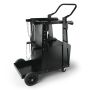 Welding trolley with lockable cabinet, 120 kg, 360° castors