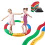Montessori rotaļlieta bērniem vecumā no 2 līdz 6 gadiem, 8 līdzsvara sijas akmeņi ar neslīdošu virsmu.