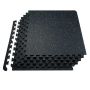 Rubber gym mats with EVA foam, 25x25 cm, 48 sq m