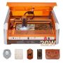 Laser engraving and cutting machine, 20 W, 400x400 mm, with camera