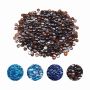 Fireplace glass, 10 lbs (4.5 kg), high temperature resistant, rich amber color