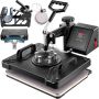 VEV multifunctional heat transfer machine 38x30 cm for t-shirts, mugs, hats
