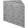 Shower seat, triangular, tiled, 22.4"x16"x20", waterproof