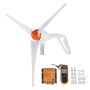 500W wind turbine generator 12V, 3 blades, MPPT controller, anemometer