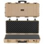 Hard gun case with wheels, 914 mm, IP67, khaki