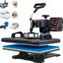 Heat press 5 in 1, 30.48x38.1 cm, clamshell sublimation vinyl printer