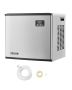 Commercial stainless steel ice maker, 181.4 kg/day, with self-cleaning function