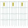 Tomato cages, 14.6x14.6x39.4 cm, 3 pcs., green, steel with PVC coating