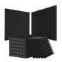 Akustiskās putu plāksnes 12x12x2 collas, melnas, 50 gab., skaņas izolācijai