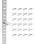 Adjustable steel shelf brackets, 40 pcs., silver