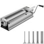 Manual 7 L sausage stuffer, 2 speeds, 304 stainless steel