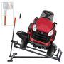 Telescopic lawnmower lift with chassis, 880 lbs, black
