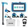 Water leak detection locator with 4 sensors and LCD display
