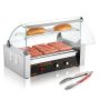 Elektriskais 18 daļu hotdogu grils ar 7 rullīšu griliem