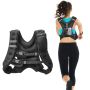 Weighted vest 20 lbs with reflective strip, adjustable for men and women
