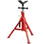 V-shaped adjustable pipe stand, carbon steel, 610-1067 mm