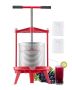 Fruit wine press 14 L, stainless steel manual juicer