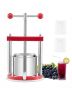 Manual fruit wine press, 1.65 L, stainless steel barrels, for outdoor kitchen
