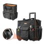 Tool bag with wheels, 25 pockets, 50 kg load capacity