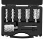 Ring cutter set, 6 pcs., 2 inch, M2AL steel, with case