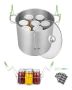 21 QT Stainless Steel Canning Pot with Grate and Lid